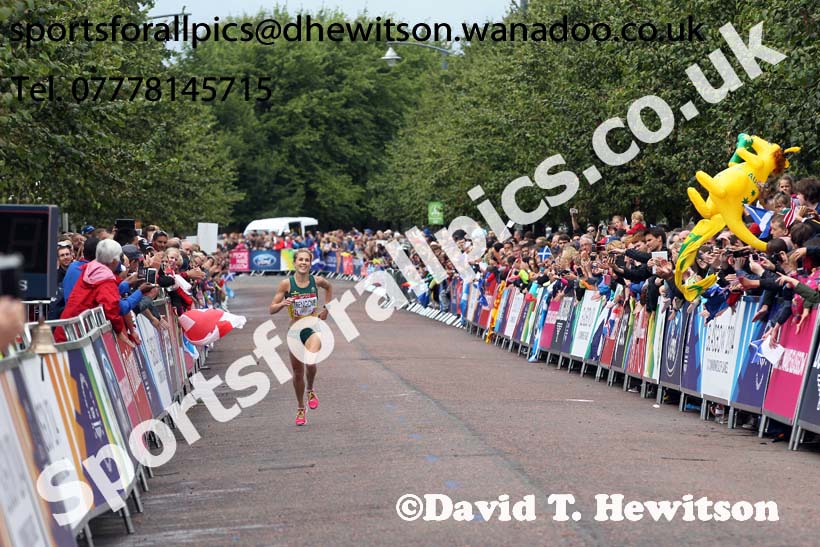 Jess Trengove (Australia) 3rd in the womens Commonwealth Games Marathon, Glasgow. Photo: David T. Hewitson/Sports for All Pics